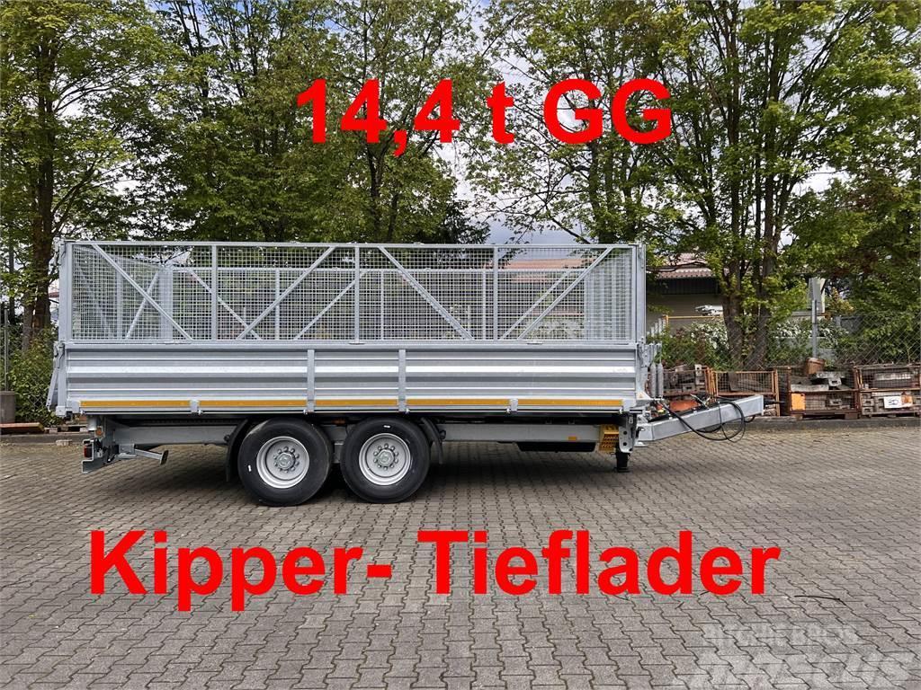 Möslein TTD 14 5,70 m 14 t Tandem- Kipper Tieflader 5,70 Tippsläp