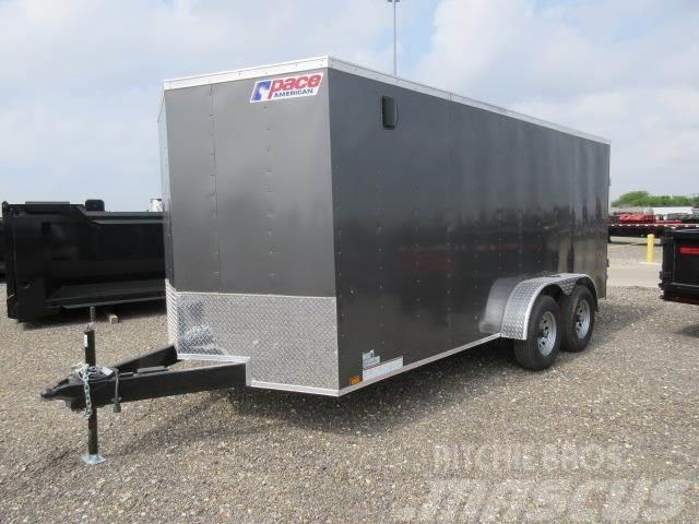 Pace American 7'X16' ENCLOSED TRAILER WITH REAR RAMP DO Skåpsläp