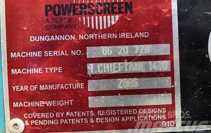 Powerscreen Chieftain 1400 Sorteringsverk