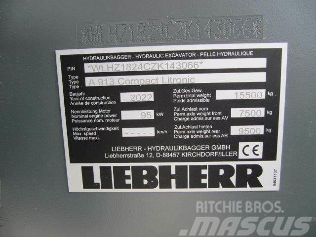 Liebherr A 913 Compact G6.0-D Hjulgrävare