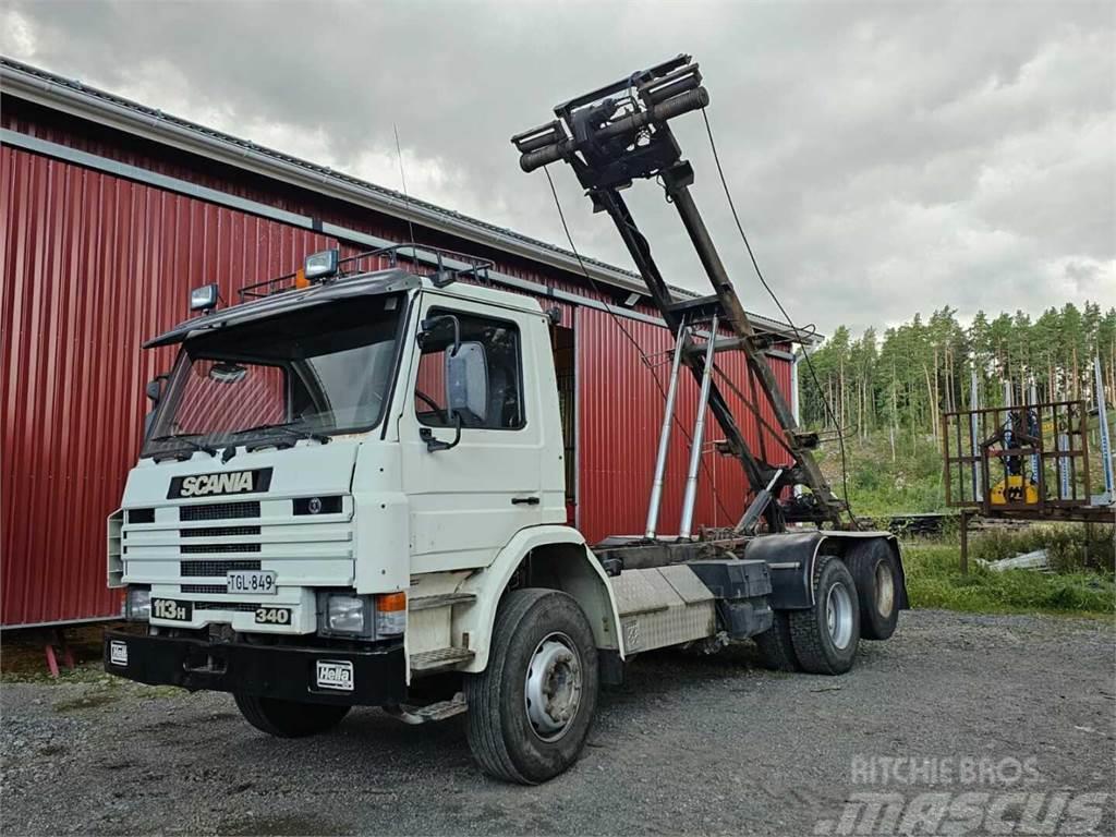 Scania 113H myydään katsastettuna Lastväxlare med kabellift
