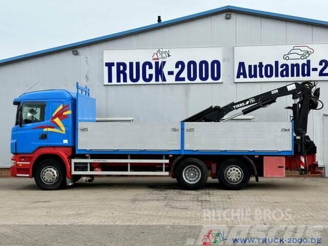 Scania R400 Atlas Tirre 191L 9m=1,7t. 7m Ladefl. 1.Hand Flakbilar