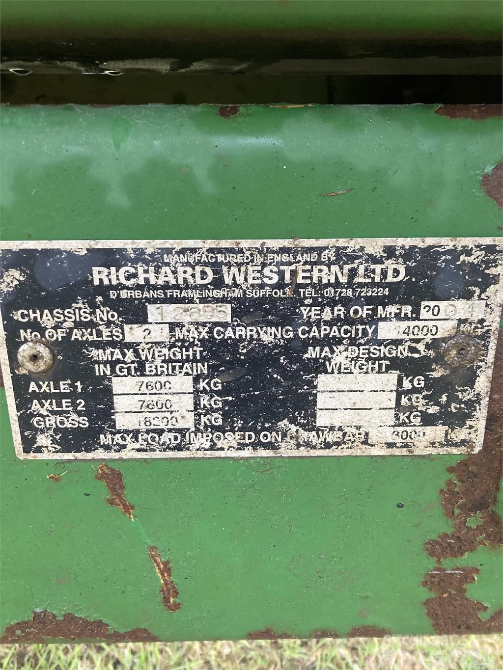 Richard Western ENSILAGEVAGN Övrigt lastning och gräv