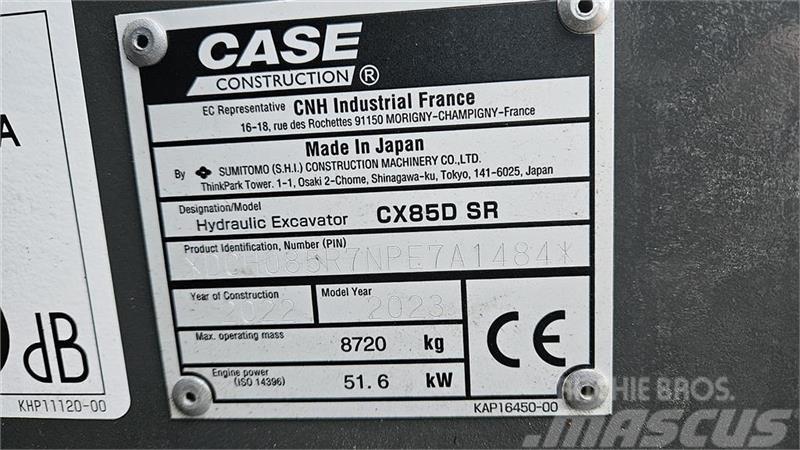 CASE CX85D SR Bandgrävare