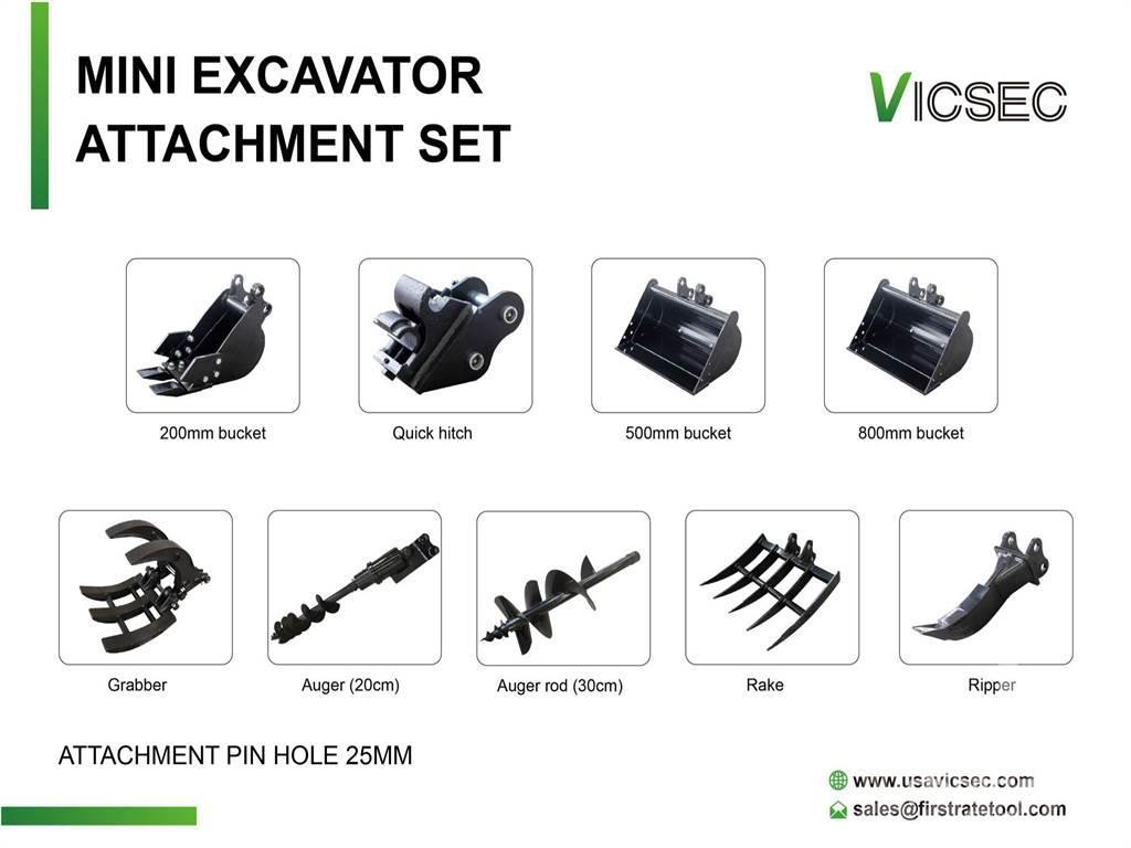  VICSEC Quantity of (9) Excavator Attac ... Övriga