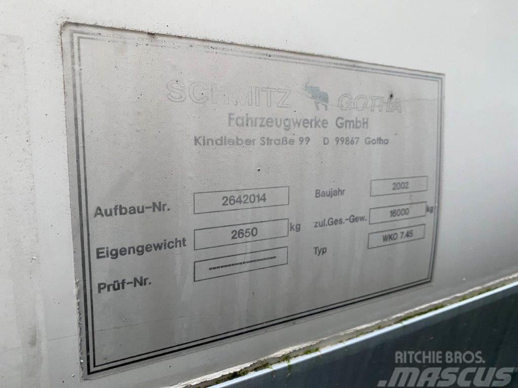 Schmitz WKO 7450 mm veksellad Transportskåp