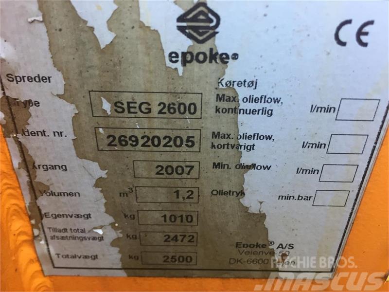 Epoke Capella SEG2600 Sand- och saltspridare
