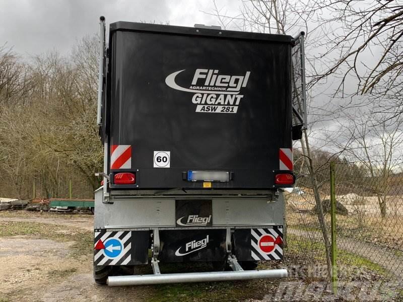 Fliegl ASW 281 GIGANT FOX + Top Lift Light 40m³ Övriga vagnar