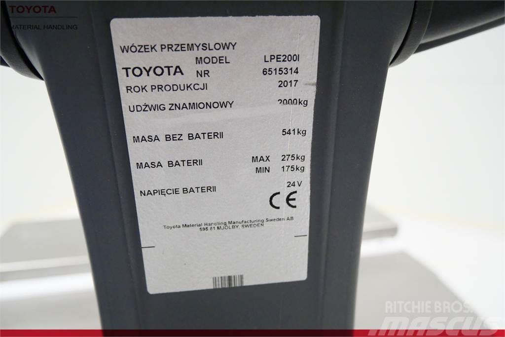 Toyota LPE200I Låglyftare med plattform