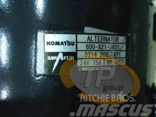 Komatsu 600-821-9631 Alternator 24V 75A Motorer