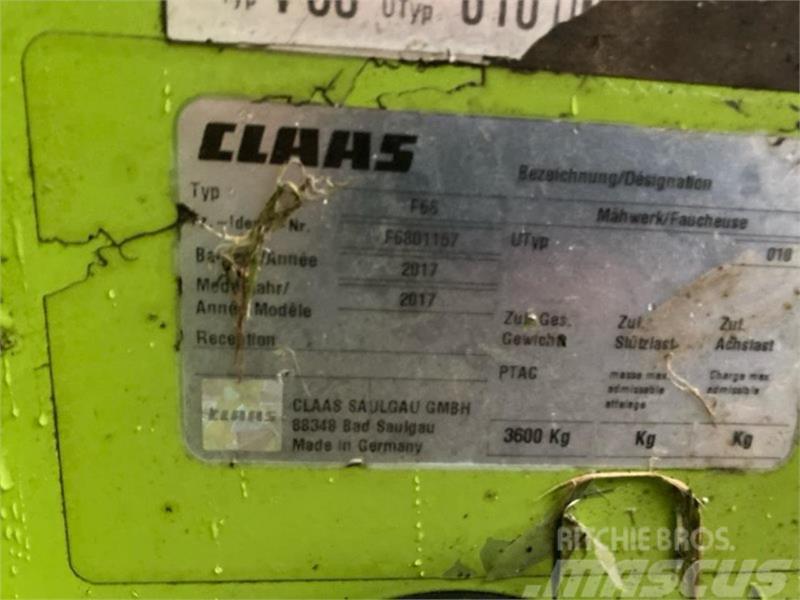 CLAAS DISCO 1100 C BUSINESS &3600 FC Strängläggande skördare
