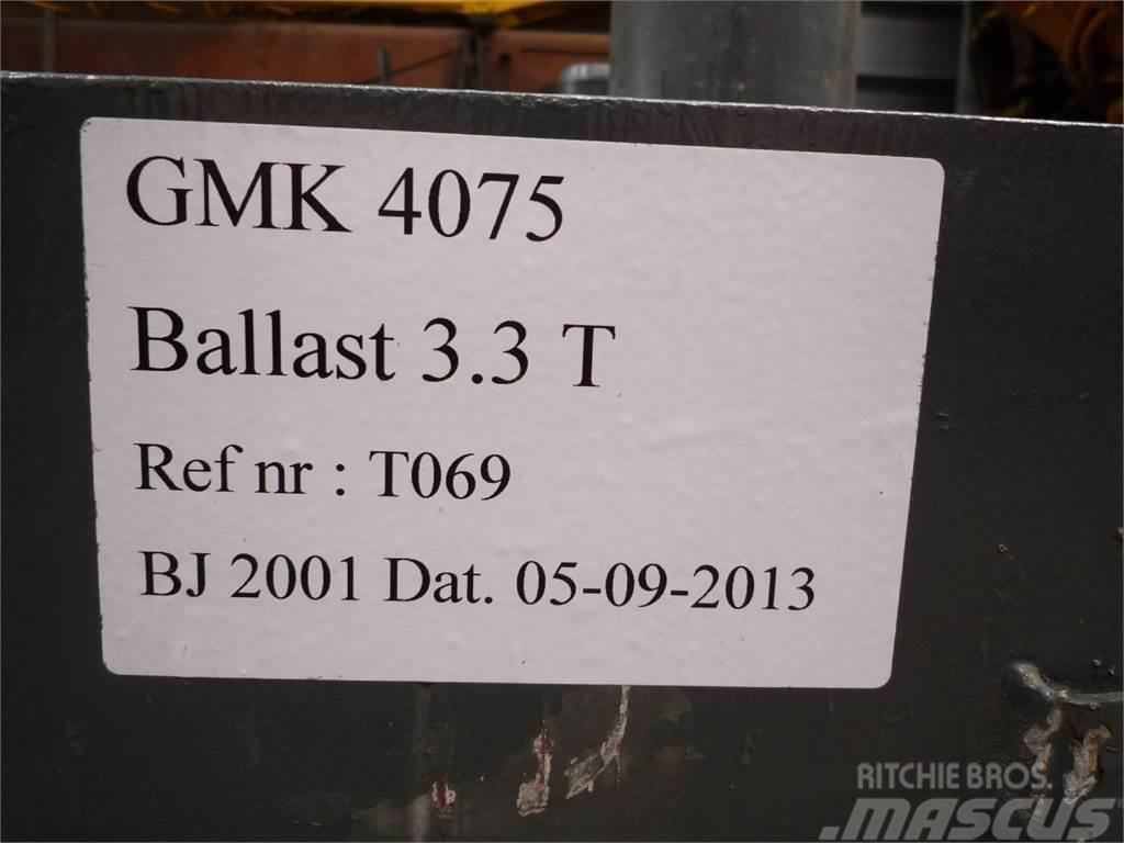 Grove GMK 4075 counterweight 3,3 ton Kranar, delar och tillbehör