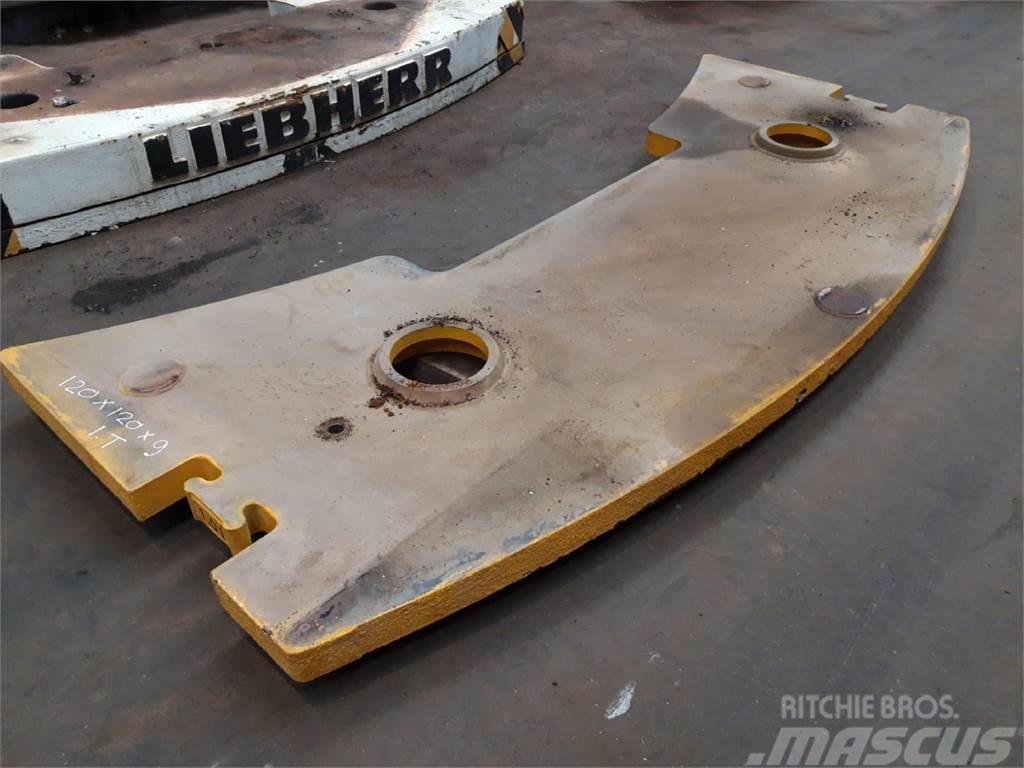 Liebherr LTM 1050-1 counterweight 1 ton Kranar, delar och tillbehör