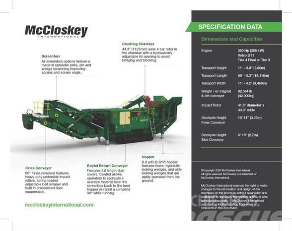 McCloskey I44RV3HD Krossar