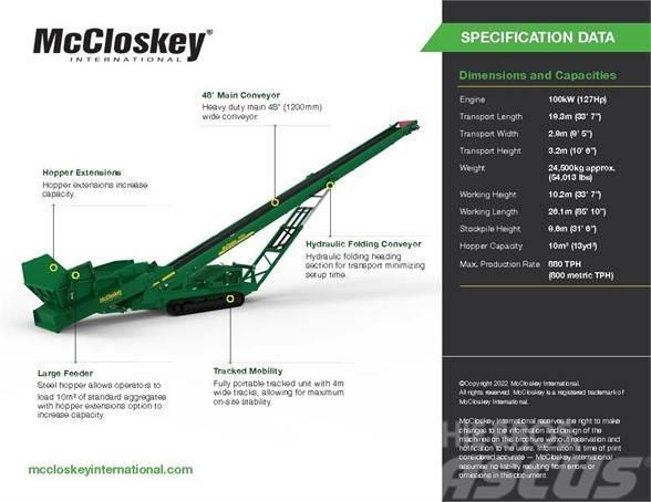 McCloskey RF80 Transportband