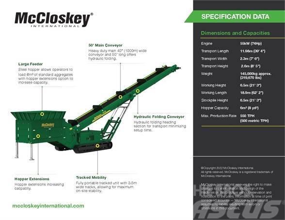 McCloskey SF50 Transportband