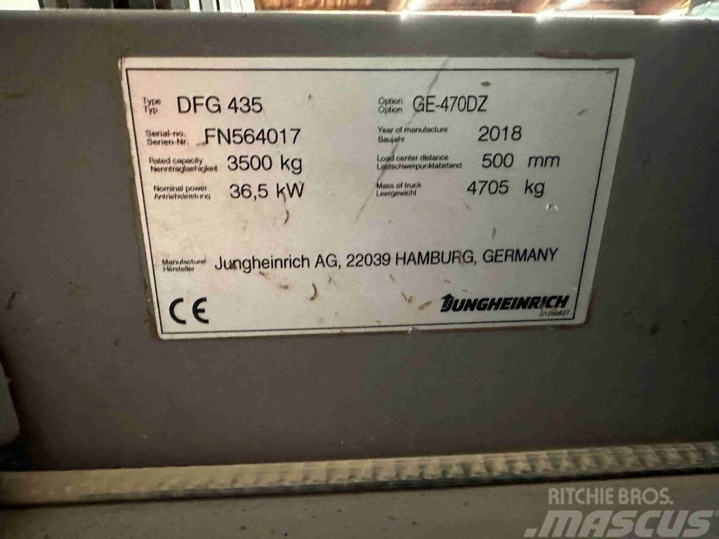 Jungheinrich DFG 435 - TRIPLEX 4,7 m Dieselmotviktstruckar