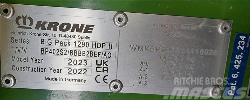 Krone BiG Pack 1290 HDP II Fyrkantspressar