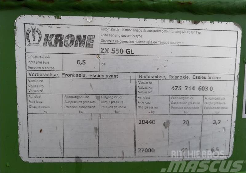 Krone ZX 550 GL Kombivagnar