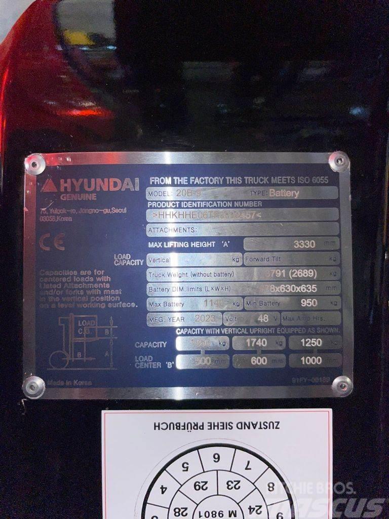 Hyundai 20B-9 Elmotviktstruckar