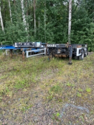 Container With Chasis Begagnade chassi för container/containerrede till salu
